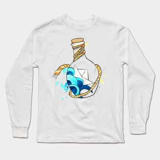 Ahoy! Ship in bottle Long Sleeve T-Shirt